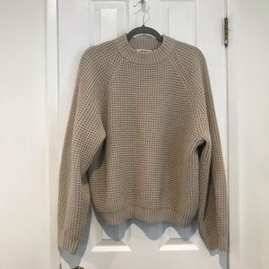 Oversized sweater from japan beige